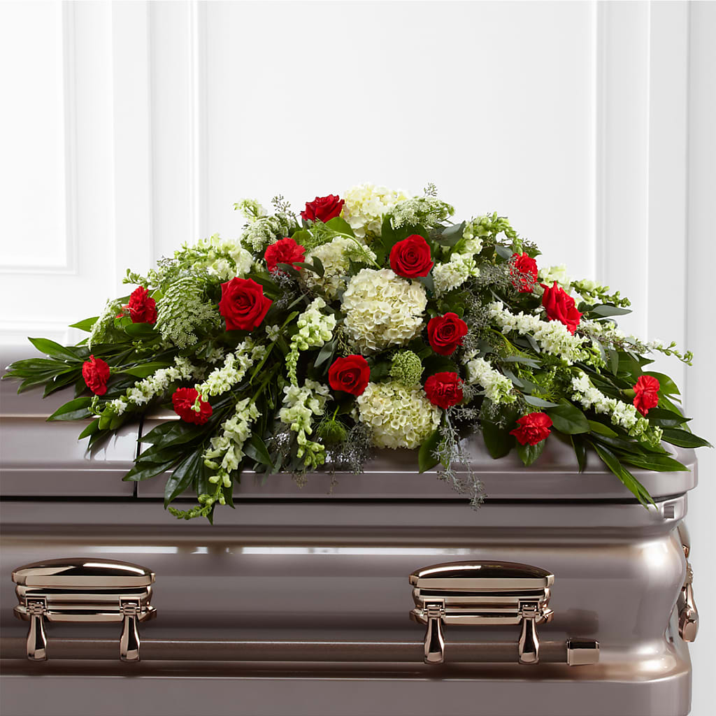Sincerity Casket Spray – Heavenly Flowers, San Bernardino CA