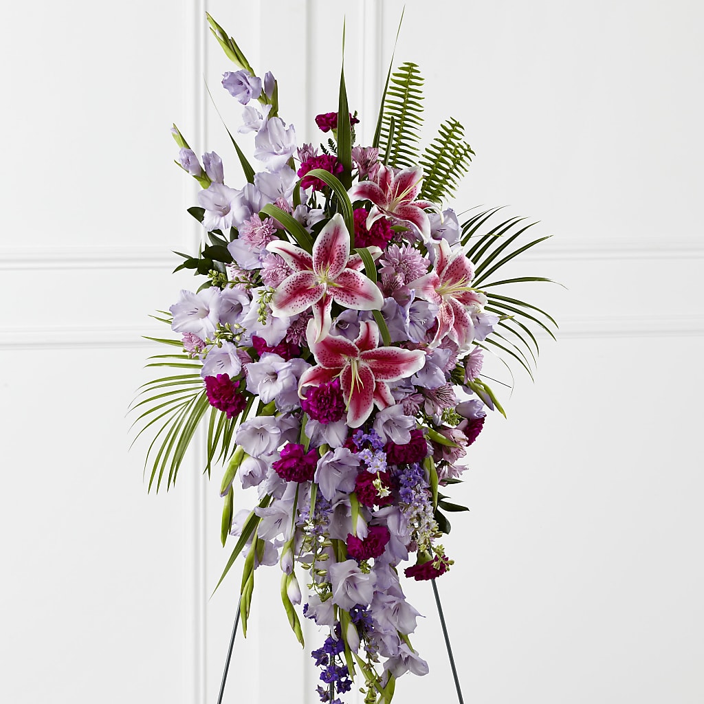 Tender Touch Standing Spray – Heavenly Flowers, San Bernardino CA