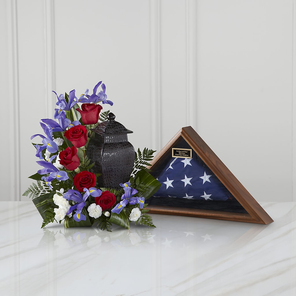 Patriotic Tribute Arrangement – Heavenly Flowers, San Bernardino CA