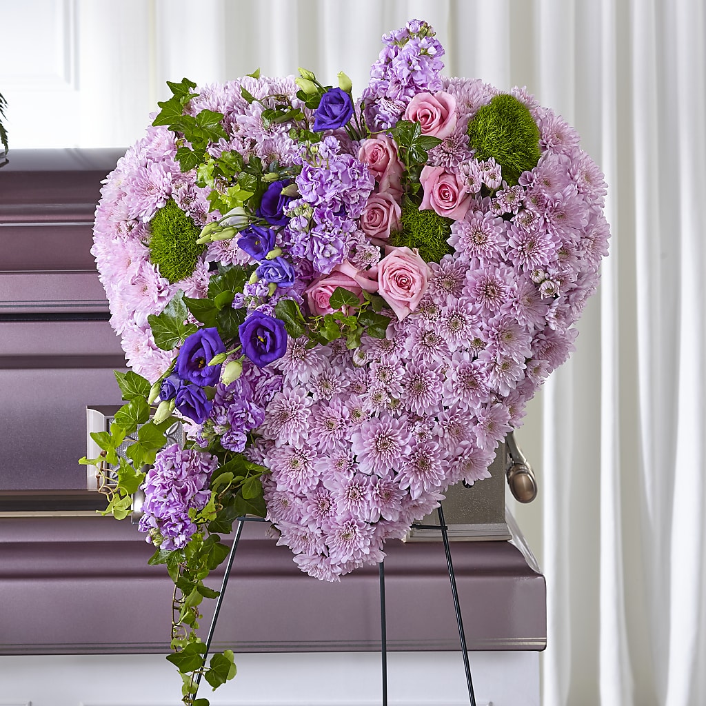 Treasured Love Standing Heart – Heavenly Flowers, San Bernardino CA