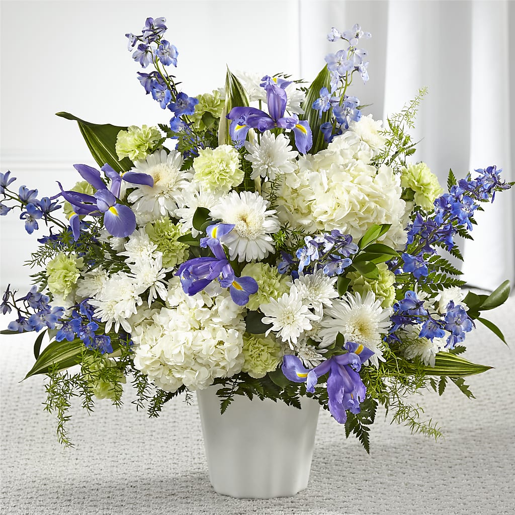 Soft Serenity Floor Basket – Heavenly Flowers, San Bernardino CA