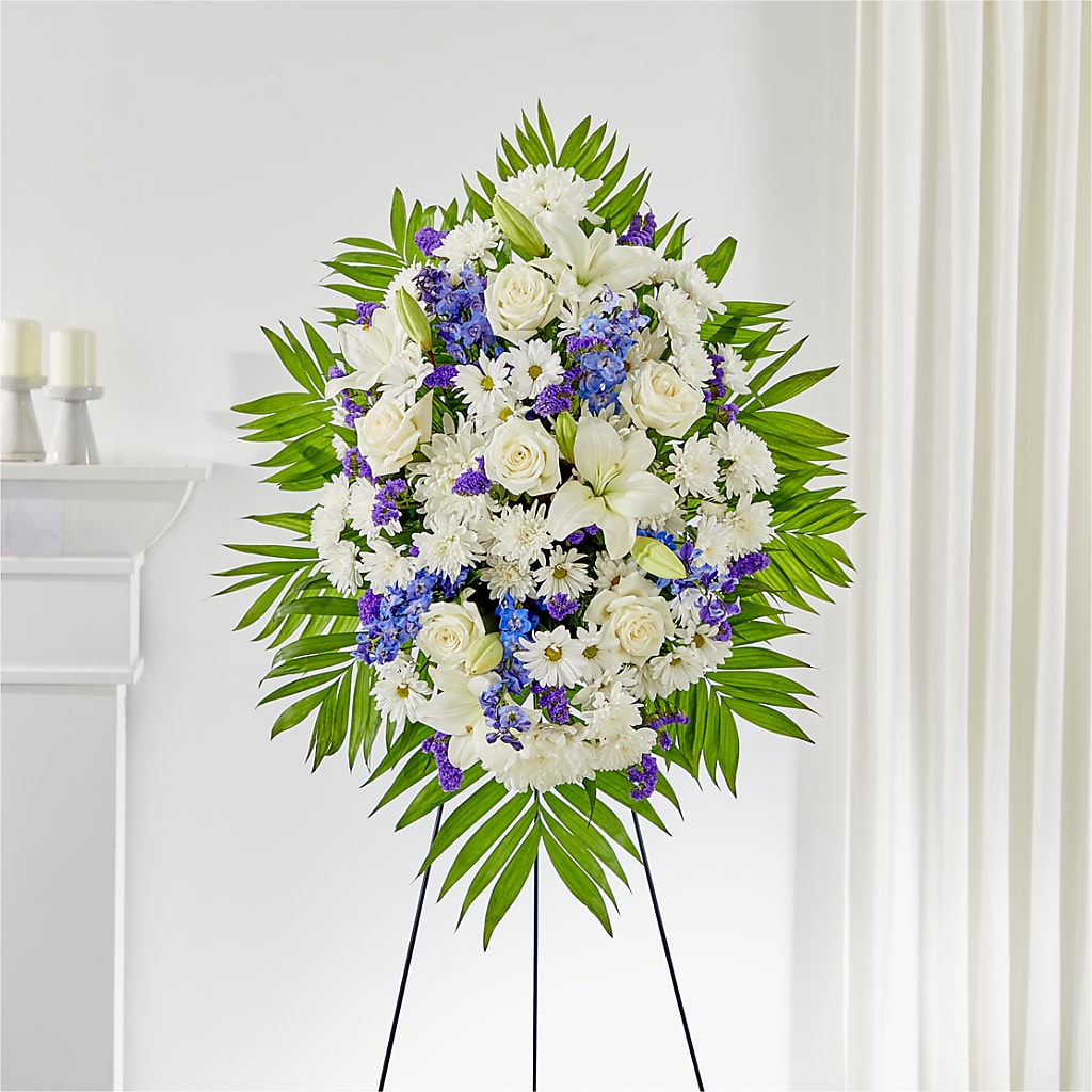 At Rest Standing Spray – Heavenly Flowers, San Bernardino CA