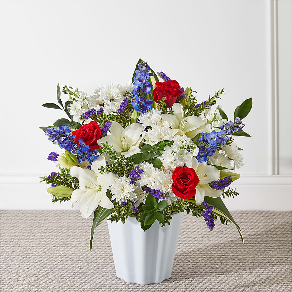 Consoled Floor Basket – Heavenly Flowers, San Bernardino CA