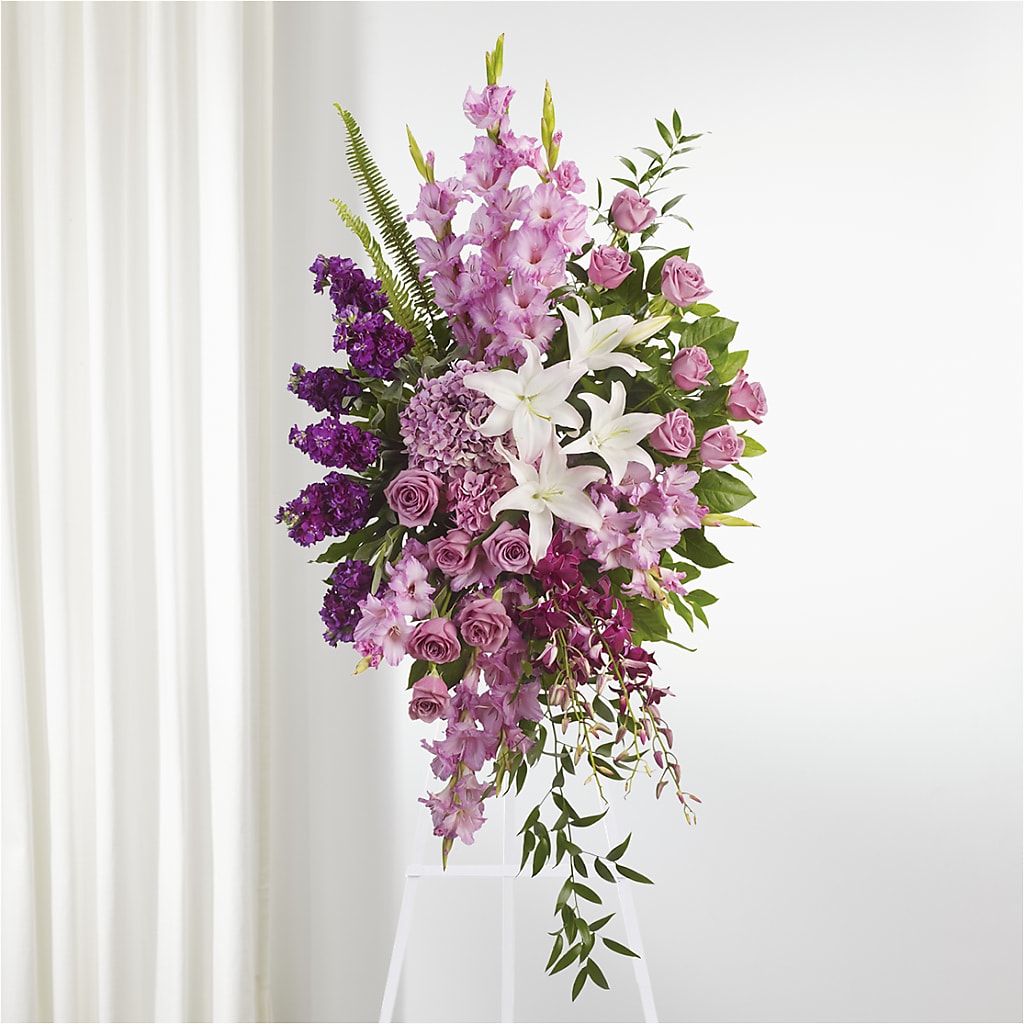 Never Alone Standing Spray – Heavenly Flowers, San Bernardino CA