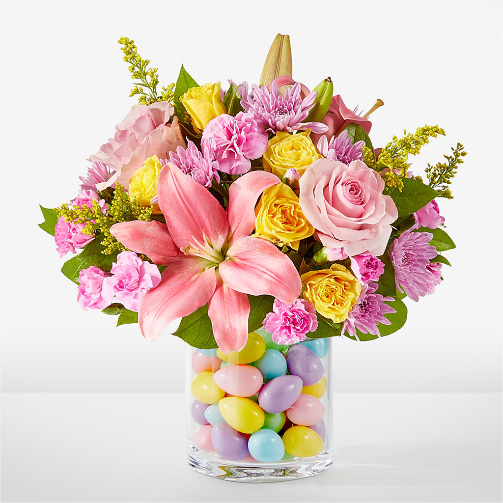 Easter Egg Hunt Bouquet – Heavenly Flowers, San Bernardino CA