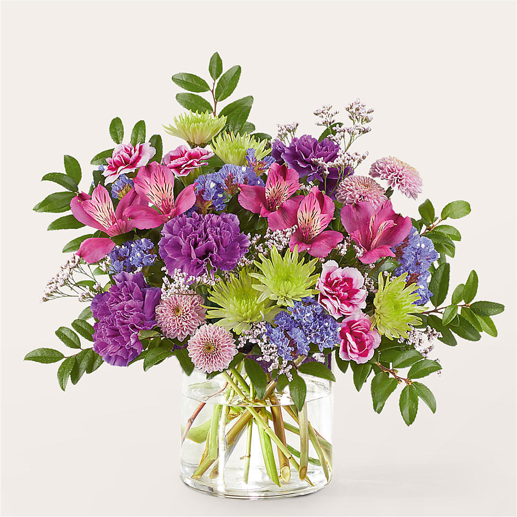 Glass Half Full Bouquet –  Heavenly Flowers, San Bernardino CA