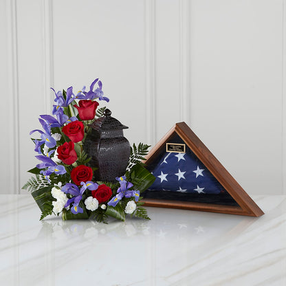 Patriotic Tribute Arrangement –  Heavenly Flowers, San Bernardino CA