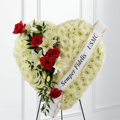 Heartfelt Hero Standing Heart –  Heavenly Flowers, San Bernardino CA