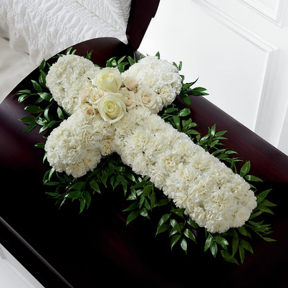 Peaceful Memories Casket Spray (Standard) –  Heavenly Flowers, San Bernardino CA