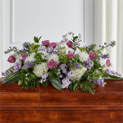 Meadows of Serenity Casket Spray –  Heavenly Flowers, San Bernardino CA