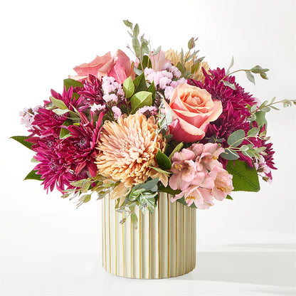 Berry Cobbler Bouquet with Ivory Vase –  Heavenly Flowers, San Bernardino CA