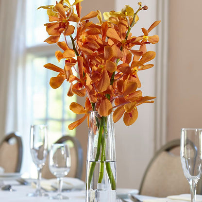 Orange Mokara Bud Vase –  Heavenly Flowers, San Bernardino CA