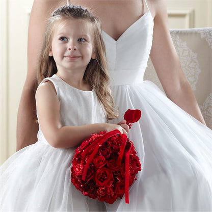 Pure at Heart Flower Girl Arrangement –  Heavenly Flowers, San Bernardino CA
